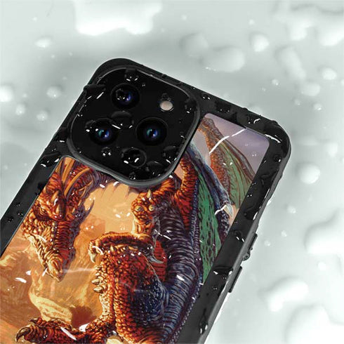 Ed Beard Jr. Bravery Misplaced Dragon and Knight iPhone 14 Pro Max Waterproof Case