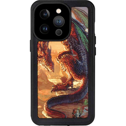 Ed Beard Jr. Bravery Misplaced Dragon and Knight iPhone 14 Pro Waterproof Case