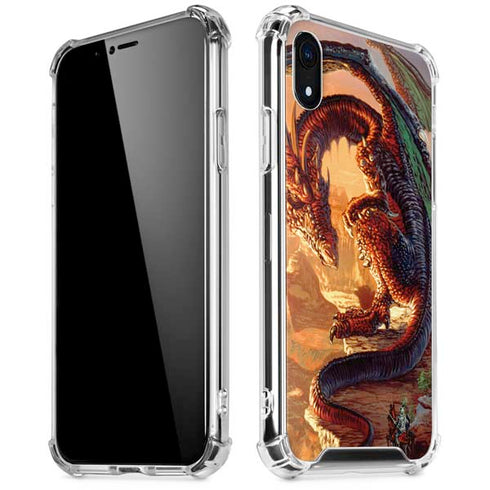 Bravery Misplaced Dragon and Knight by Ed Beard Jr iPhone XR Clear Case