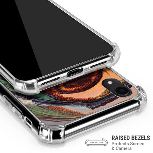 Bravery Misplaced Dragon and Knight by Ed Beard Jr iPhone XR Clear Case