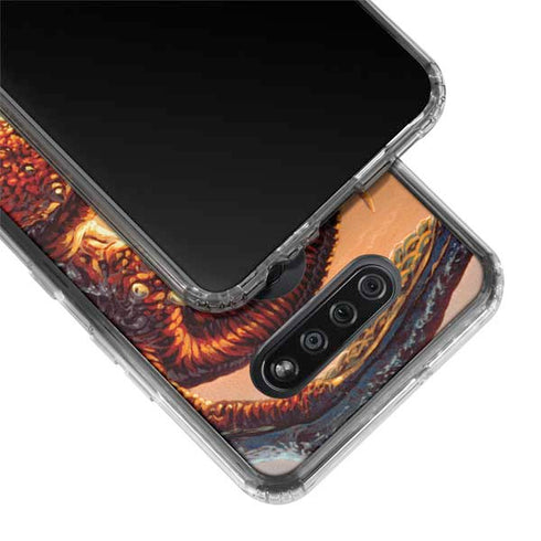 Bravery Misplaced Dragon and Knight by Ed Beard Jr LG K51/Q51 Clear Case