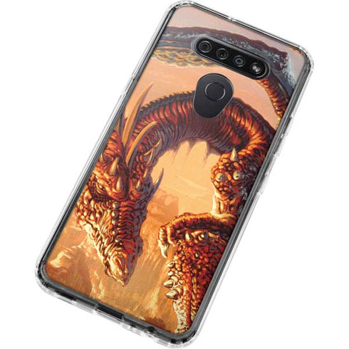 Bravery Misplaced Dragon and Knight by Ed Beard Jr LG K51/Q51 Clear Case