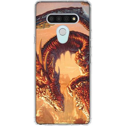 Bravery Misplaced Dragon and Knight by Ed Beard Jr LG Stylo 6 Clear Case