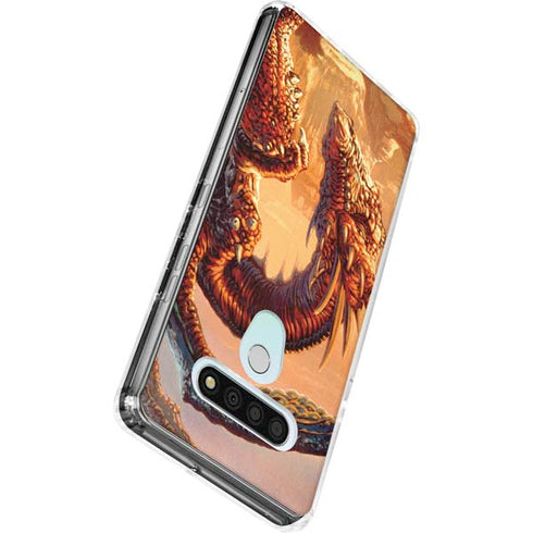 Bravery Misplaced Dragon and Knight by Ed Beard Jr LG Stylo 6 Clear Case
