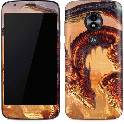 Ed Beard Jr. Bravery Misplaced Dragon and Knight Moto E5 Play Skin