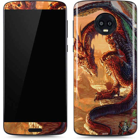 Ed Beard Jr. Bravery Misplaced Dragon and Knight Moto G6 Skin