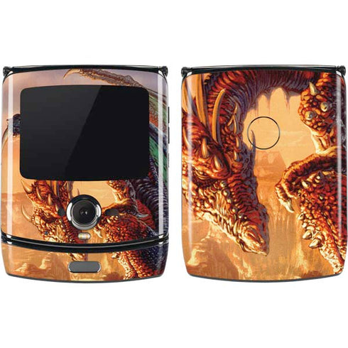 Ed Beard Jr. Bravery Misplaced Dragon and Knight Motorola RAZR Skin