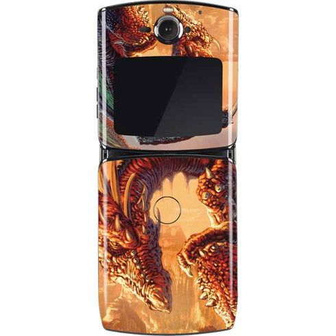 Ed Beard Jr. Bravery Misplaced Dragon and Knight Motorola RAZR Skin