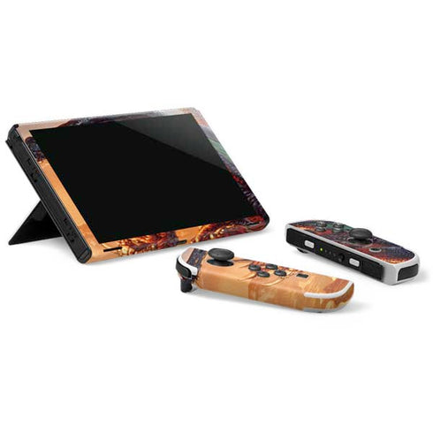 Ed Beard Jr. Bravery Misplaced Dragon and Knight Nintendo Switch OLED (2021) Skin