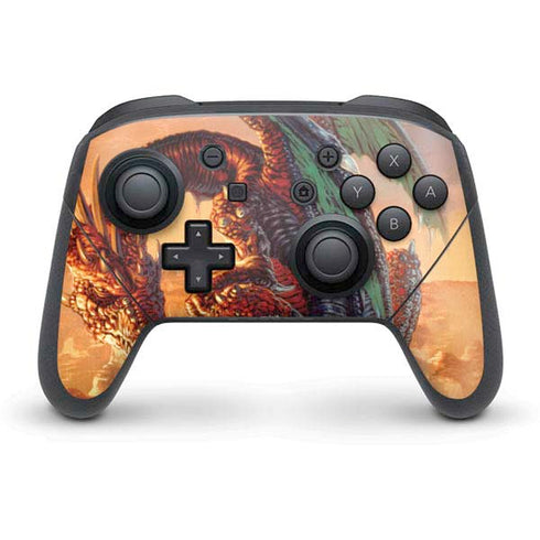 Ed Beard Jr. Bravery Misplaced Dragon and Knight Nintendo Switch Pro Controller Skin