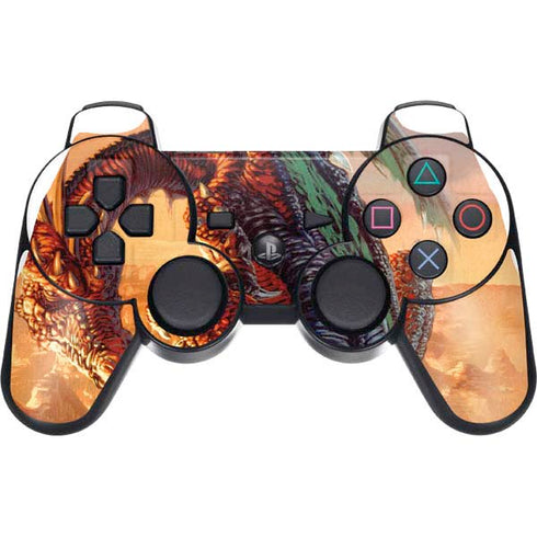 Ed Beard Jr. Bravery Misplaced Dragon and Knight PS3 Dual Shock wireless controller Skin