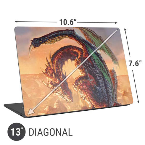 Ed Beard Jr. Bravery Misplaced Dragon and Knight Universal Laptop 13in (10.6 x 7.6in) Skin