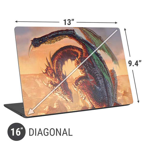 Ed Beard Jr. Bravery Misplaced Dragon and Knight Universal Laptop 16in (13 x 9.4in) Skin