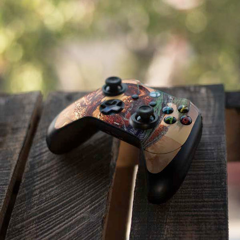 Ed Beard Jr. Bravery Misplaced Dragon and Knight Xbox One Elite Controller Skin