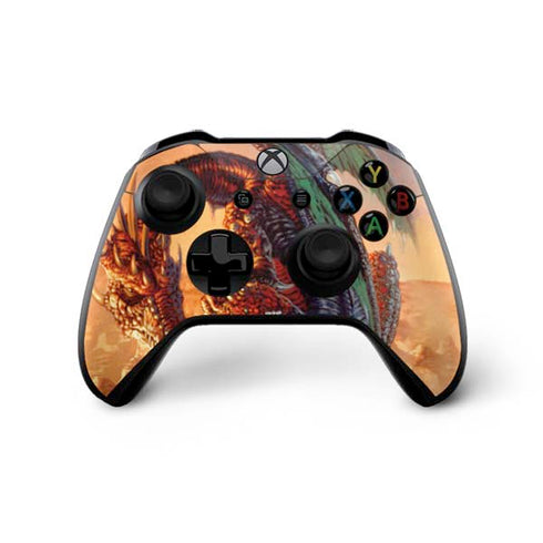Ed Beard Jr. Bravery Misplaced Dragon and Knight Xbox One X Controller Skin