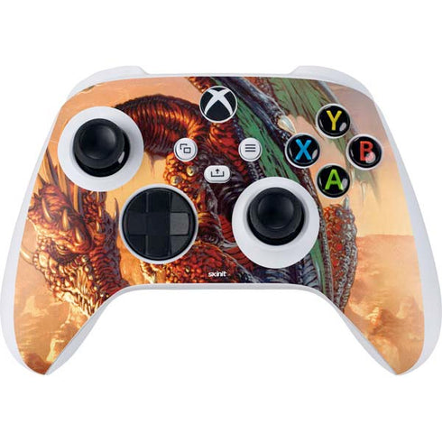 Ed Beard Jr. Bravery Misplaced Dragon and Knight Xbox Series S Controller Skin