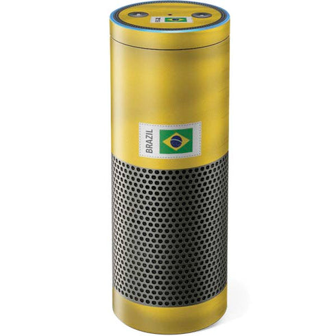 Brazil Soccer Flag Amazon Echo Skin