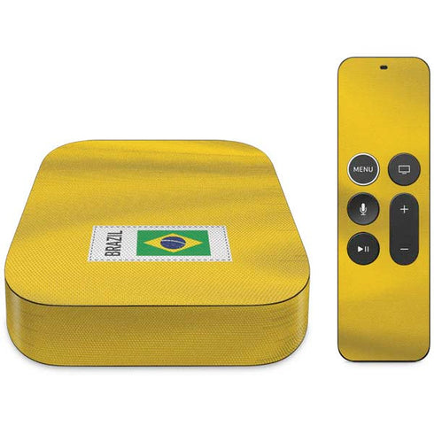 Brazil Soccer Flag Apple TV Skin