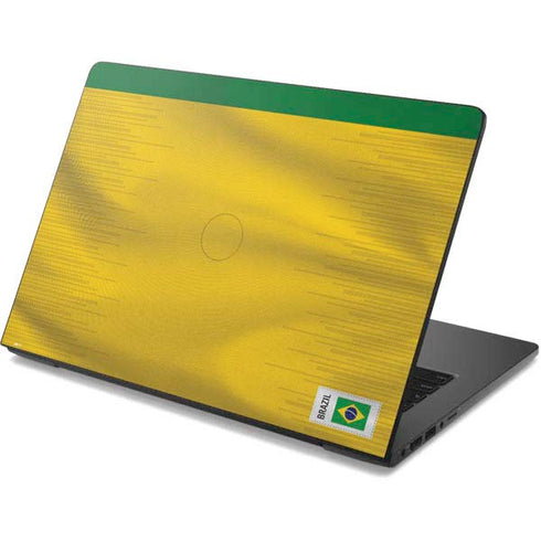 Brazil Soccer Flag Dell Chromebook Skin