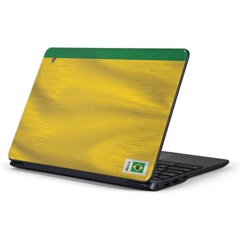 Brazil Soccer Flag Samsung Chromebook Skin