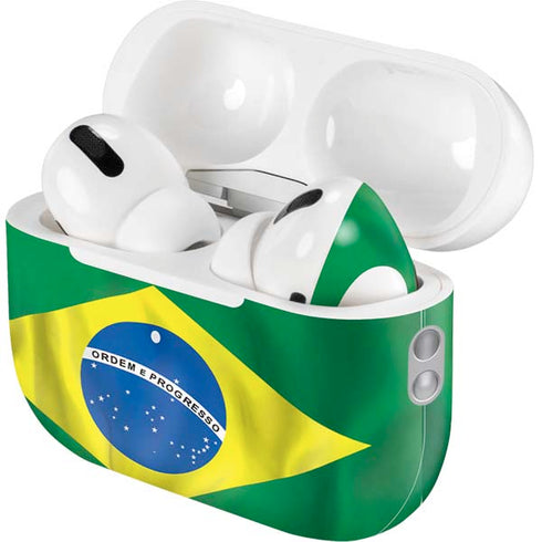 Brazil Flag AirPods Pro 2nd Gen Skin