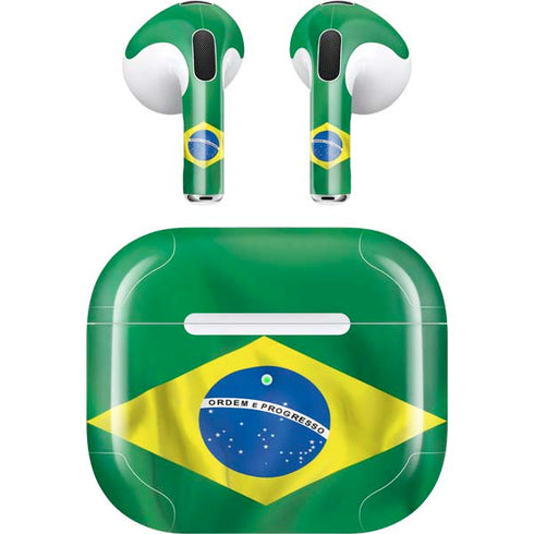 Brazil Flag Apple AirPods (3rd Gen 2021) Skin