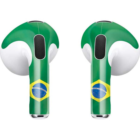 Brazil Flag Apple AirPods (3rd Gen 2021) Skin