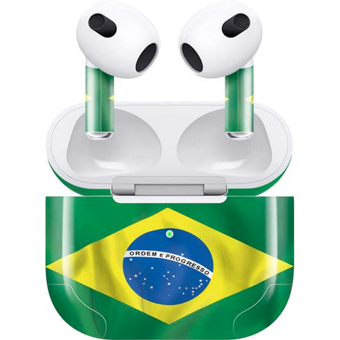 Brazil Flag Apple AirPods (3rd Gen 2021) Skin
