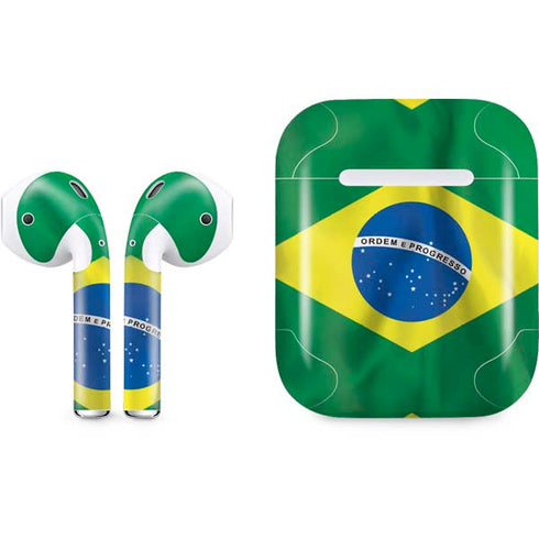 Brazil Flag Apple AirPods Skin