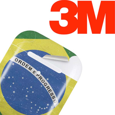 Brazil Flag Distressed Apple AirPods Skin