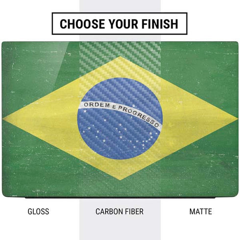 Brazil Flag Distressed Dell Vostro Skin
