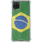 Brazil Flag Distressed Galaxy A12 Clear Case
