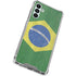 Brazil Flag Distressed Galaxy A13 5G Clear Case