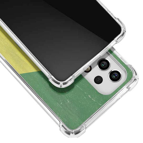 Brazil Flag Distressed Galaxy A33 5G Clear Case