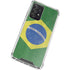 Brazil Flag Distressed Galaxy A52 5G Clear Case