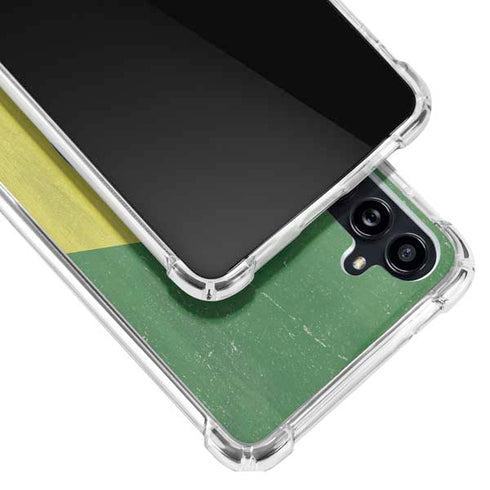 Brazil Flag Distressed Galaxy A54 5G Clear Case