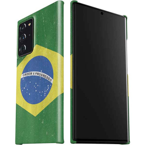 Brazil Flag Distressed Galaxy Note20 Ultra 5G Lite Case