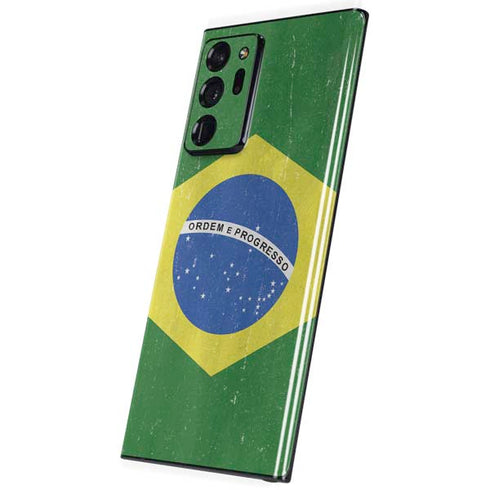 Brazil Flag Distressed Galaxy Note20 Ultra 5G Skin