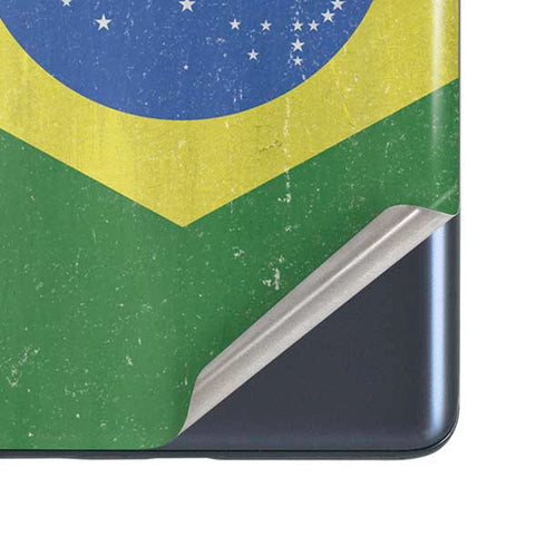 Brazil Flag Distressed Galaxy S20 Fan Edition Skin
