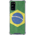 Brazil Flag Distressed Galaxy S20 FE Clear Case