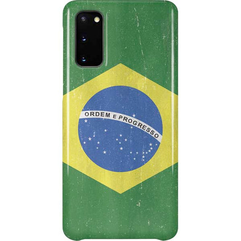 Brazil Flag Distressed Galaxy S20 Lite Case