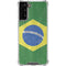 Brazil Flag Distressed Galaxy S21 FE Clear Case