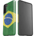 Brazil Flag Distressed Galaxy S21 FE Pro Case