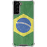 Brazil Flag Distressed Galaxy S21 Plus 5G Clear Case