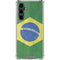 Brazil Flag Distressed Galaxy S23 FE Clear Case