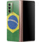 Brazil Flag Distressed Galaxy Z Fold2 5G Skin