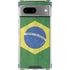 Brazil Flag Distressed Google Pixel 8 Clear Case