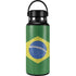 Brazil Flag Distressed Hydro Flask 32oz Wide Mouth Skin