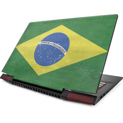 Brazil Flag Distressed Lenovo IdeaPad Skin