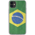 Brazil Flag Distressed iPhone 11 Clear Case